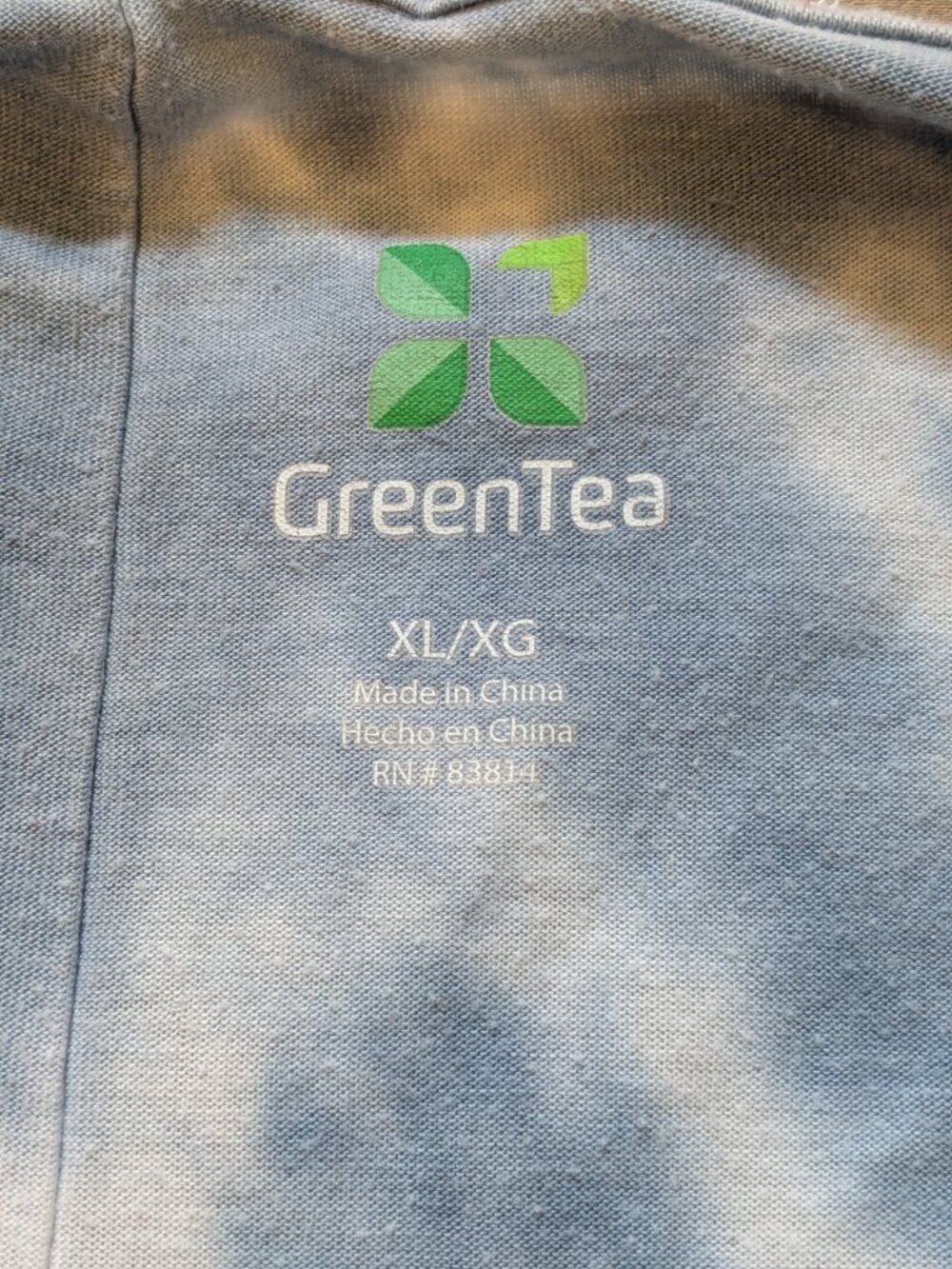 Green Tea Relaxed Fit Tie Dye T-shirt Size X-Large - Picture 6 of 6